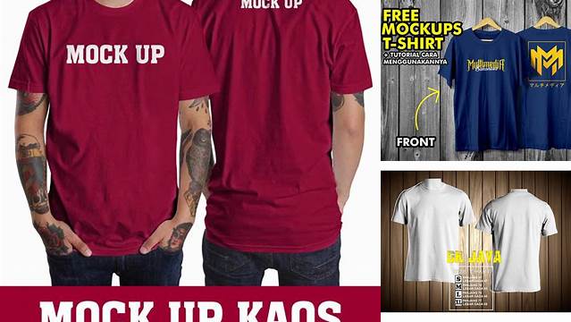 3840+ Mockup Kaos Depan Belakang Cdr PSD Download