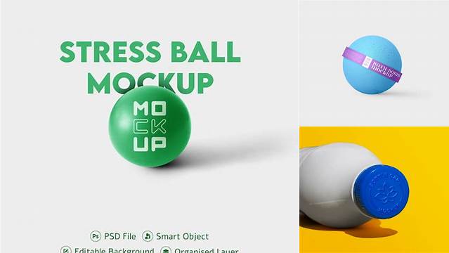 3840+ Stress Ball Mockup Psd High Resolution