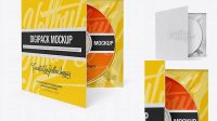 3842+ Half-Open Digipak PSD Mockup Half Side View Digital Download PSD for Free