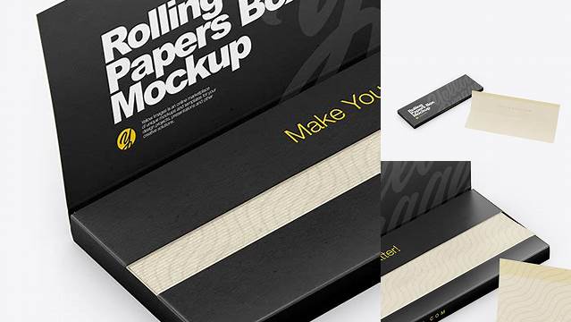 3843+ Rolling Paper Box Mockup Smart PNG Image