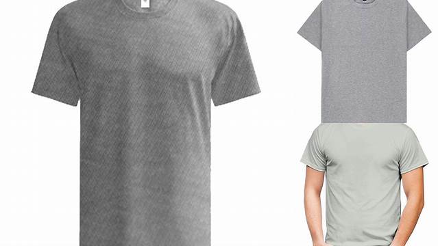 3849+ Mockup Kaos Abu Misty Include TIFF