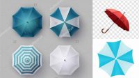 385+ Umbrella Top View Versatile and Elegant PSD File