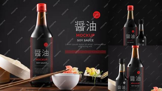 3861+ Soy Sauce Bottle Mockup Free Easy Editable