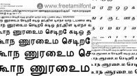 3863+ Tamil Fonts Collection High Resolution