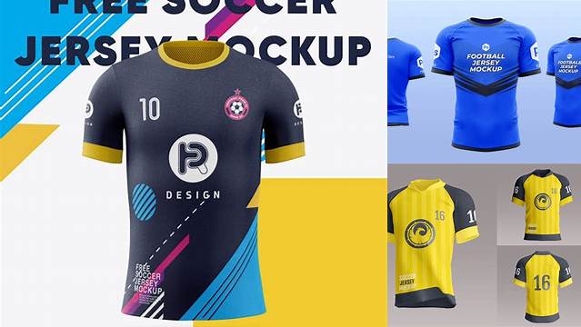 3865+ Soccer Jersey Mockup Free PSD