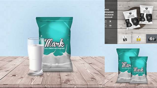 3869+ Milk Powder Mockup Smart Layer PSD