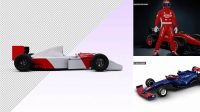 3875+ F1 Car Mockup Psd Smart PNG Image