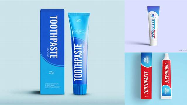 3876+ Toothpaste Box Mockup PSD Free Download