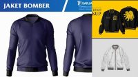 3880+ Jaket Bomber Mockup Free PSD