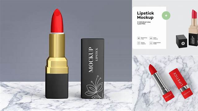 3880+ Opened Matte Square Lipstick PSD Mockup Download Free