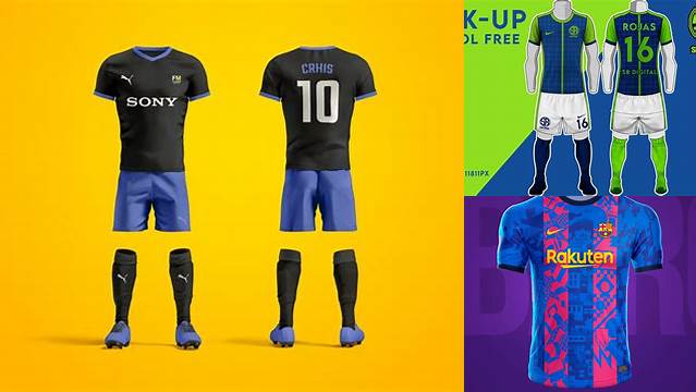 3881+ Mockup De Camisetas De Futbol Stylish PSD for Free