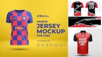 3881+ Sport Shirt Mockup Free High-Quality Editable PSD