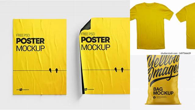 3881+ Yellow Images Mockup Free Download For Free Download