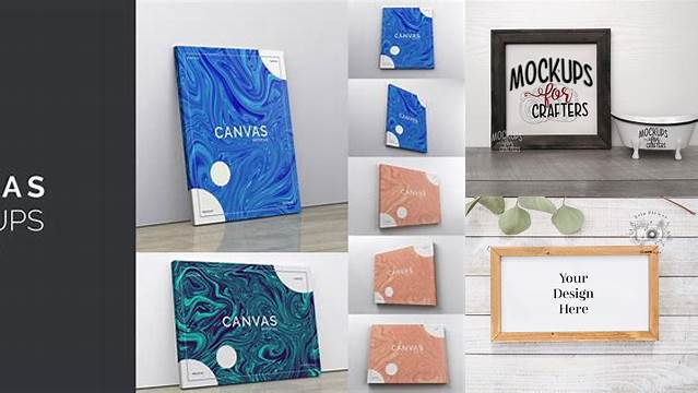 3882+ Reverse Canvas Mockup Best for Showcase