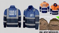 389+ Work Jacket Mockup Creative and Modern PSD Freebie