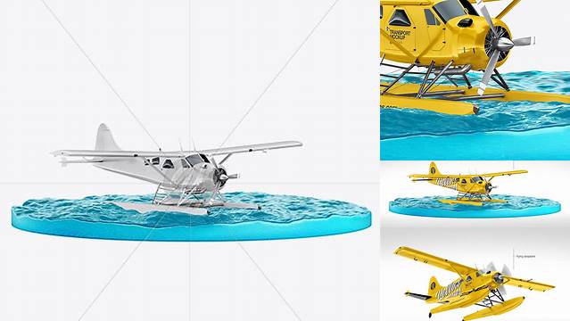 3892+ Seaplane On Water PSD Mockup Creative Layered Design File