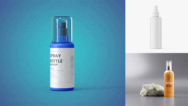 3899+ Glossy Cosmetic Sprayer Bottle PSD Mockup For Free Download