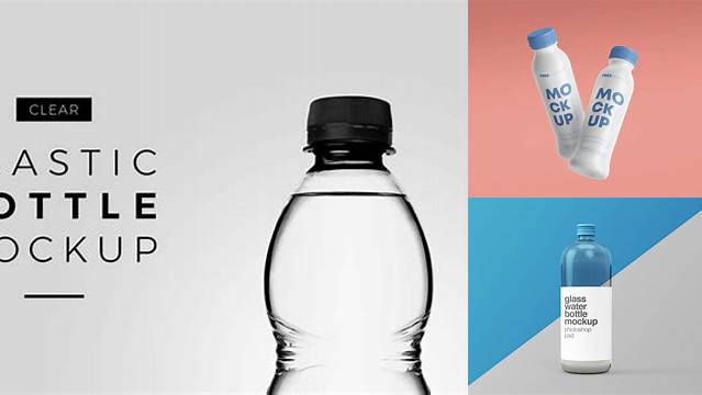 3899+ Matte Plastic Bottle PSD Mockup Smart Object Free Photoshop File