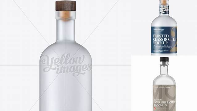 3903+ Frosted Glass Oslo Plate Bottle PSD Mockup Free Premium Photoshop Template Download