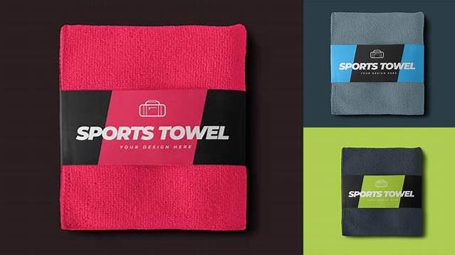 3907+ Sports Towel Mockup Include TIFF