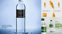 391+ Glossy Plastic Drink Bottle PSD Mockup Advanced Editable PSD