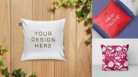 3916+ Pillows PSD Mockup Front View Smart PNG Image