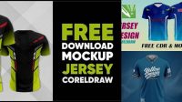 3917+ Jersey Mockup Cdr PSD Download