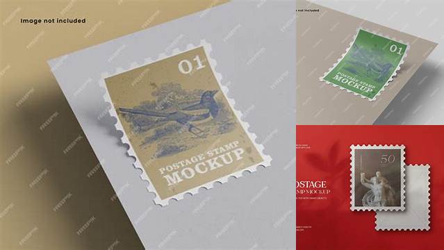 3919+ Postage Stamp Mockup Mockup PSD