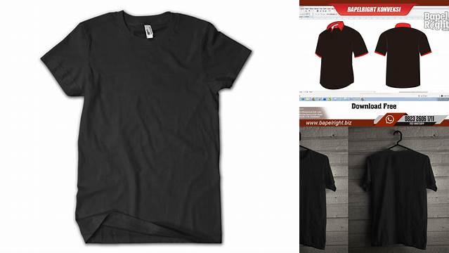 3924+ Mockup Baju Hitam Polos For Free Download