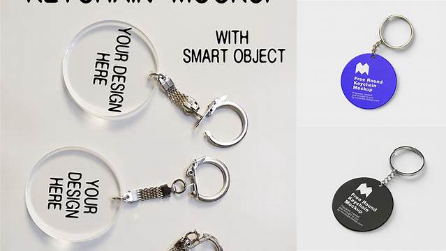 3925+ Acrylic Keychain Mockup Smart PNG Image