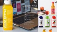 3926+ Plastic Apple Juice Bottle PSD Mockup Creative Design PSD Free Download