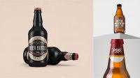 3927+ 500ml Ceramic Beer Bottle PSD Mockup Free Download Design Mockup