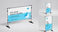 3931+ Mockup Free Banner Stand High-Quality Creative PSD