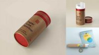 3931+ Opened Wooden Tube PSD Mockup Front View Stylish PSD for Free