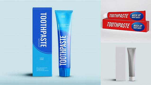 3934+ Toothpaste Box Mockup Free Smart PNG Image