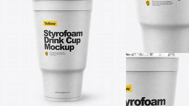 3937+ Styrofoam Cup Ice PSD Mockup Free Design Resource