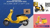 3939+ Delivery Scooter Mockup Psd Include TIFF