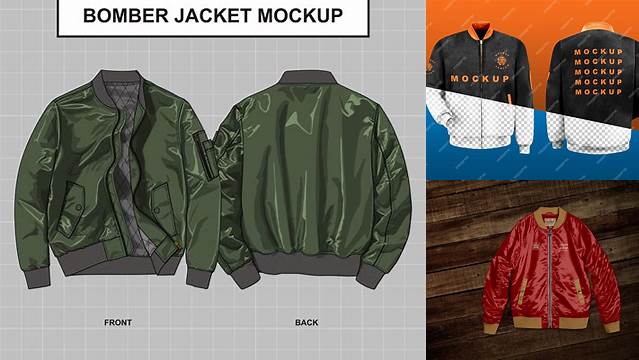 3939+ Free Bomber Jacket Mockup Digital Download