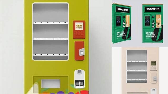 3945+ Vending Machine Mockup Psd Free Stylish Free PSD