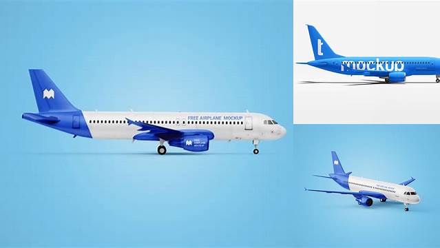 3951+ Airplane Mockup Free Layered Photoshop Template