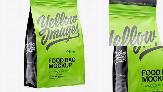 3952+ 11lb Food Bag PSD Mockup Half Side View Elegant PSD Mockup