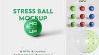 3954+ Stress Ball Mockup Smart Layer PSD