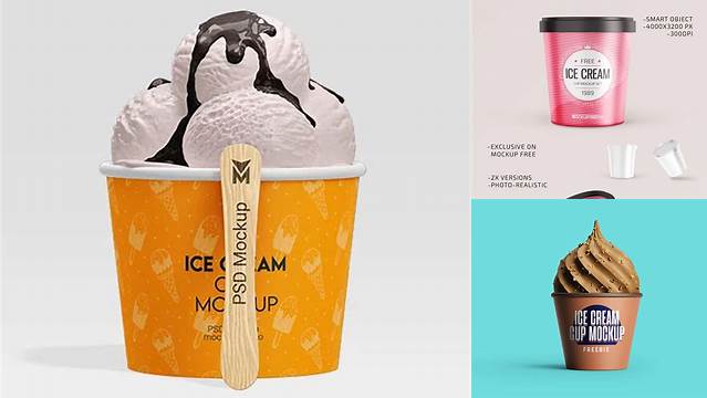 396+ Matte Ice Cream Cup PSD Mockup Download Professional PSD