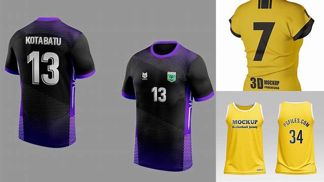 3963+ Mock Up Jersey Psd High-Quality Editable PSD