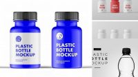 3964+ Matte Plastic Bottle PSD Mockup Versatile and Modern PSD Mockup