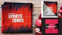 3967+ Sports Towel Mockup Premium PSD Freebie