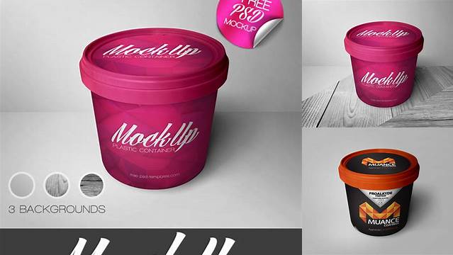 397+ Container with Plastic Package PSD Mockup Custom Design Freebie PSD