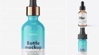 3974+ Glossy Dropper Bottle With Metal Cap PSD Mockup Digital Photoshop Free Mockup