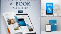 3978+ Ebook Mockup Psd Free PSD File for Designers