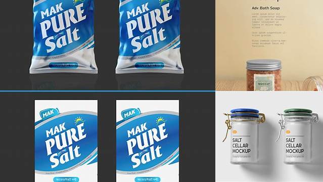 3986+ Salt Packaging Mockup Include TIFF